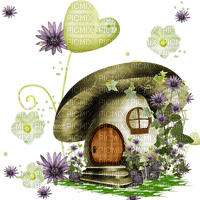 Fairy, Fairies, Mushroom, Mushrooms, Mushroom house, Mushroom home, Fantasy - Jitter.Bug.Girl - zdarma png