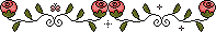 pixel art rose header frame divider red green - GIF เคลื่อนไหวฟรี