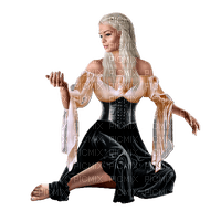 kvinna-woman-sitter--seated - Free PNG