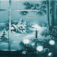 Y.A.M._New year Christmas background blue - GIF animasi gratis