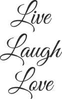 Kaz_Creations Logo Text Live Laugh Love - besplatni png
