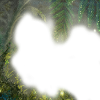 Y.A.M._Fantasy jungle forest frame - ilmainen png