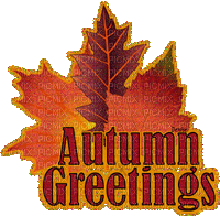 Autumn Greetings - GIF animé gratuit