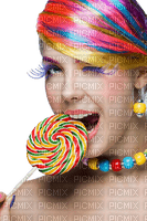 woman with candy by nataliplus - безплатен png