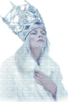 kikkapink winter woman snow queen blue - PNG gratuit