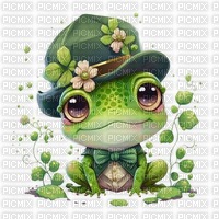 St. Patrick frog - png gratis