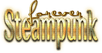 Forever Steampunk.Text.Gold - PNG gratuit