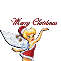 Kaz_Creations Text Merry Christmas Tinkerbell - 免费PNG