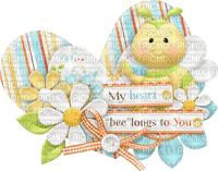 Kaz_Creations Quote Logo Deco Text My Heart Bee Longs To You - besplatni png