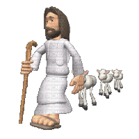 jesus herding sheep - 無料のアニメーション GIF