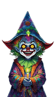 gothic clown illustrated - Free PNG