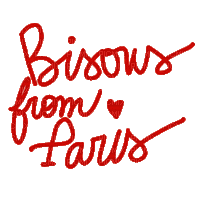 Bisous from Paris.text.Victoriabea - GIF animé gratuit