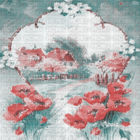soave background animated vintage spring postcard - Δωρεάν κινούμενο GIF