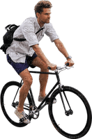 Kaz_Creations Man Homme On Bike - 免费PNG