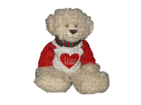 I Love Hugs Teddy Bear - Free PNG