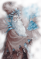 Y.A.M._New year Christmas Santa Claus fairy Sepia - δωρεάν png