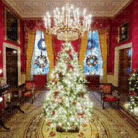 Red Christmas Room - Gratis geanimeerde GIF