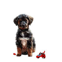 kikkapink cute animal dog puppy puppet winter - PNG gratuit