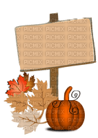 Pumpkin Sign-RM - Free PNG