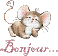 Gif Bonjour - Darmowy animowany GIF