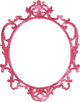 pink frame mirror (created with gimp) - GIF animado grátis
