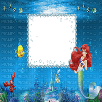 Kaz_Creations Cartoons The Little Mermaid Frame - δωρεάν png