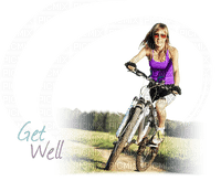 woman with bicycle bp - 無料png