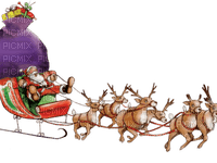 Santa sleigh bp - Free PNG