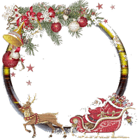 Christmas frame - безплатен png