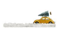 Christmas car, truck, bp - Free animated GIF