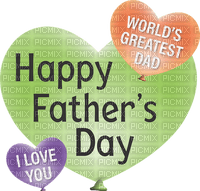 Kaz_Creations Logo Text Happy Fathers Day - png ฟรี