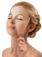 woman zip face bp - Free PNG