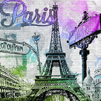 soave background vintage paris postcard animated - GIF animado grátis