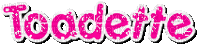 Toadette text - Bezmaksas animēts GIF
