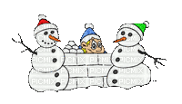 Snow, Snowballs, Snowball Fight, Boy, Boys, Kid, Kids, Winter, Christmas, X-Mas, Gif - Jitter.Bug.Girl - Бесплатный анимированный гифка
