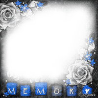 soave frame vintage flowers rose text memory - безплатен png