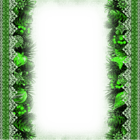 Christmas.Frame.Green.White - KittyKatLuv65 - δωρεάν png