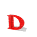 Kaz_Creations Alphabets Jumping Red Letter D - GIF animé gratuit
