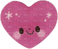 smiling heart sticker - png gratis