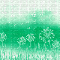 BG  flowers.stars..green.idca - Zdarma animovaný GIF