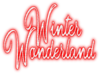 Winter Wonderland.Text.Red - KittyKatLuv65 - bezmaksas png