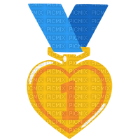 Emoji Kitchen gold medal heart - gratis png