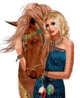 Woman. Horse. Leila - gratis png