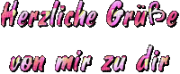 herzliche grüsse - Animovaný GIF zadarmo