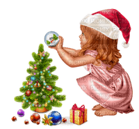 Christmas. Girl. Christmas tree. Leila - png gratuito