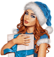 Woman. Winter. Christmas.  Leila - besplatni png