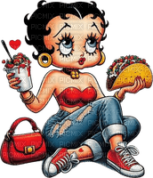 ♡§m3§♡ kawaii betty boop tacos red - δωρεάν png