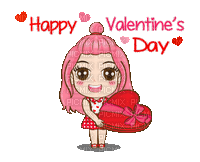 Nina valentine's - Animovaný GIF zadarmo