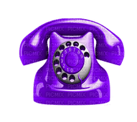 Kaz_Creations Telephone-Purple - zdarma png