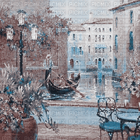 soave background animated  terrace blue brown - Gratis animerad GIF